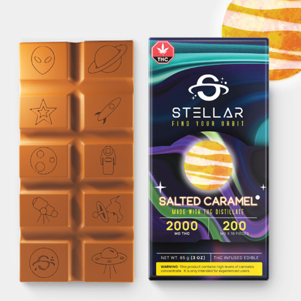 Spaceship Salted Caramel Bar - 2000mg