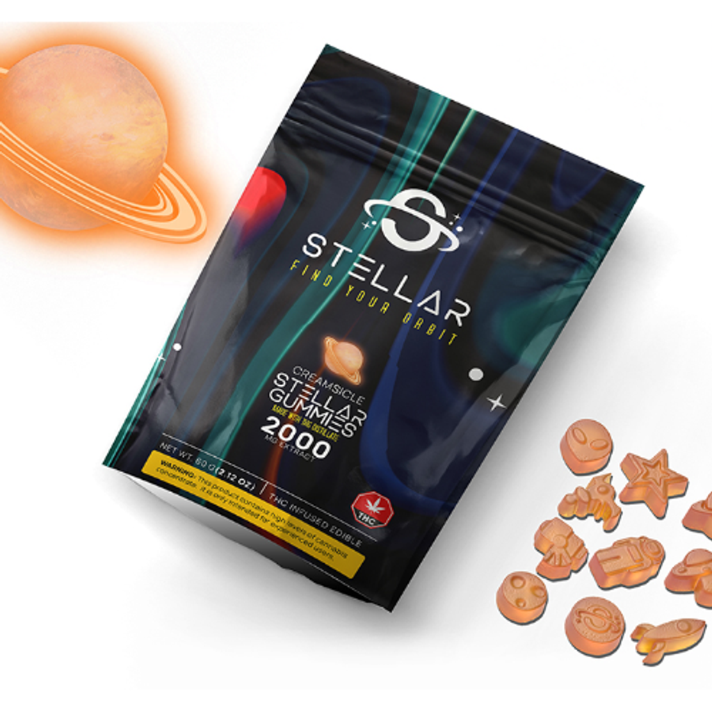 Creamsicle Galaxy Gummies - 2000mg