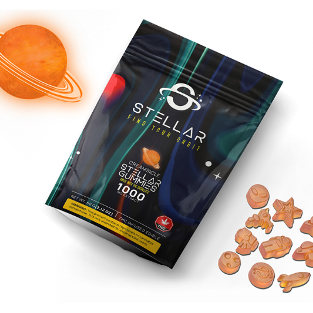 Creamsicle Galaxy Gummies - 1000mg