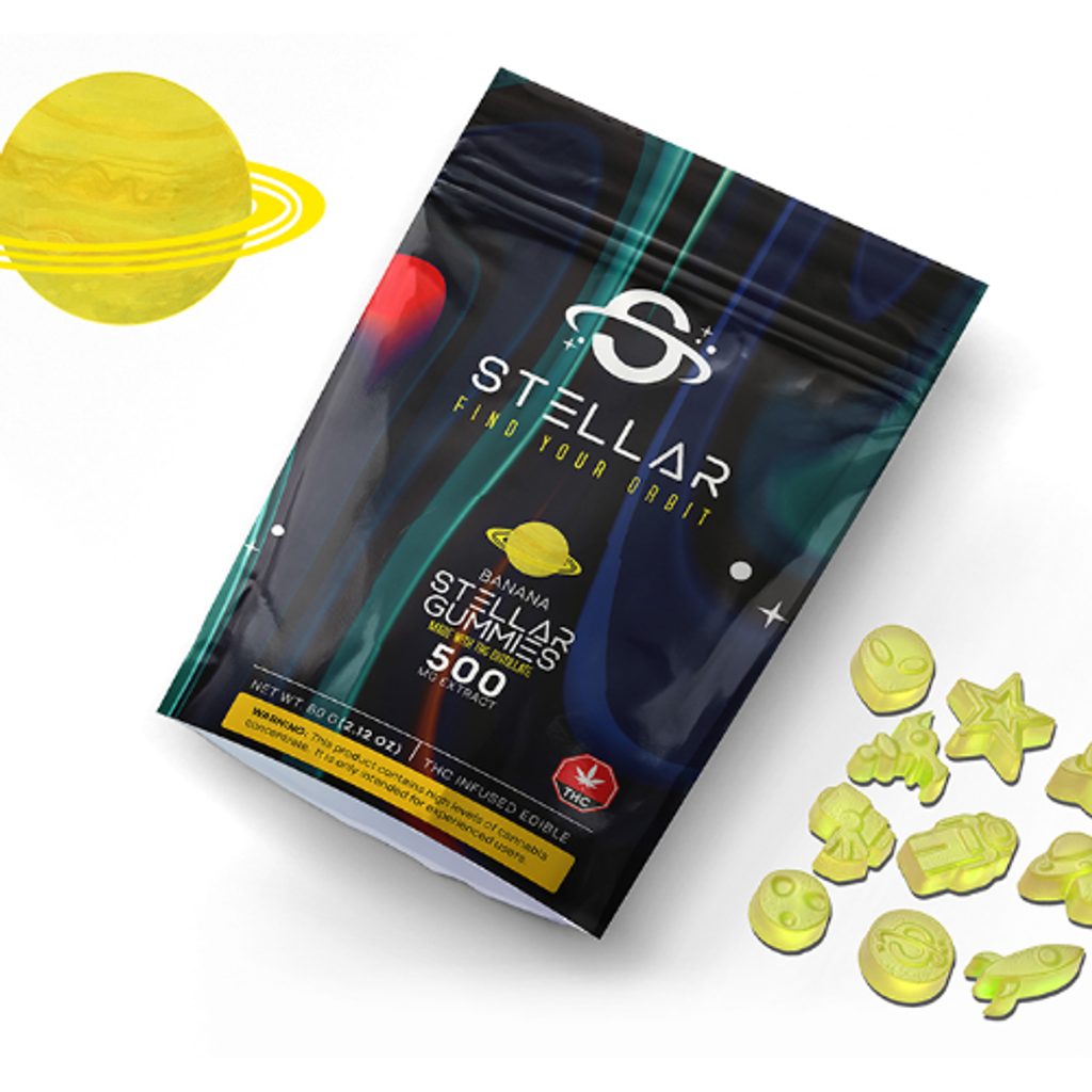 Banana Galaxy Gummies - 500mg