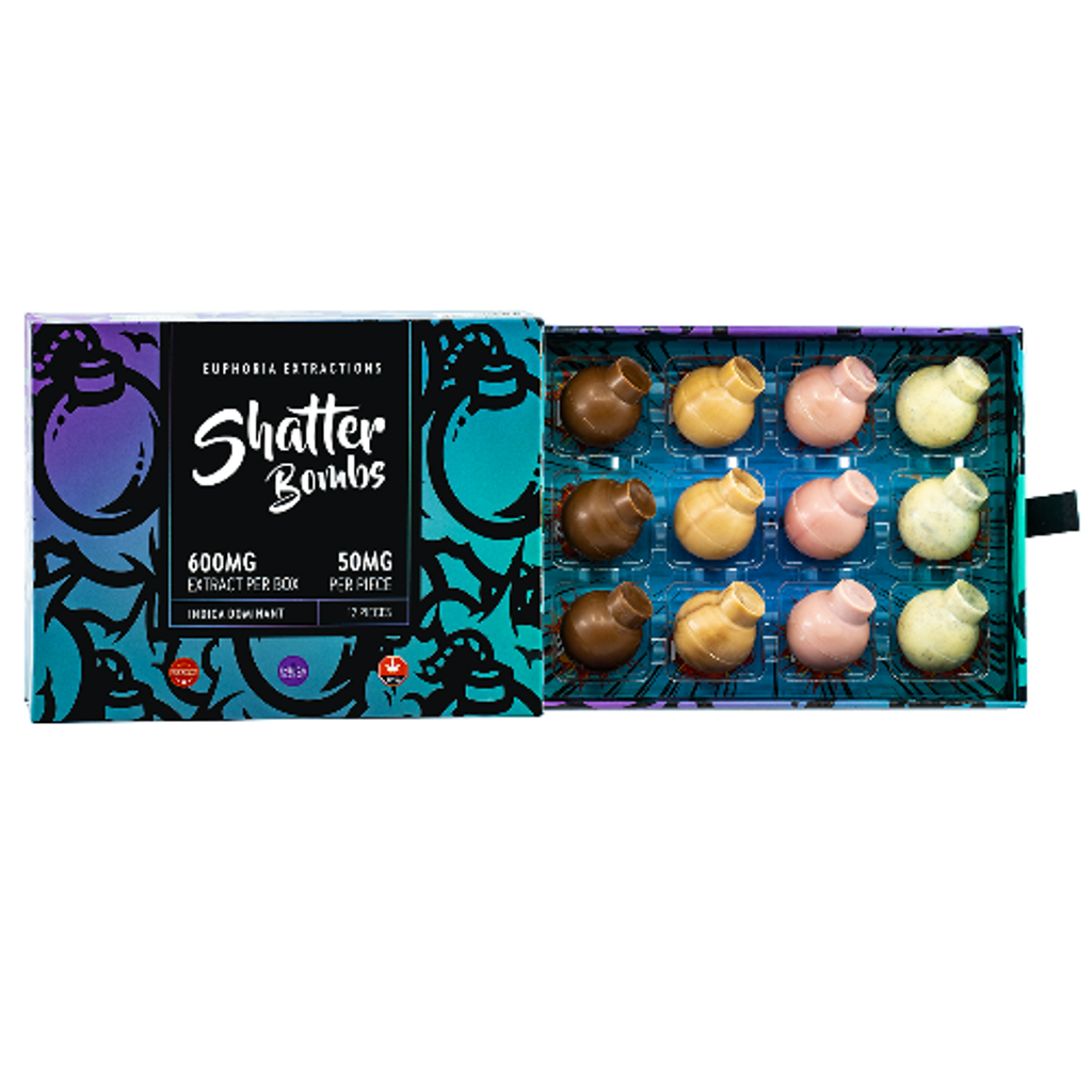 Indica Shatter Bombs - 600mg Full Spectrum Extract