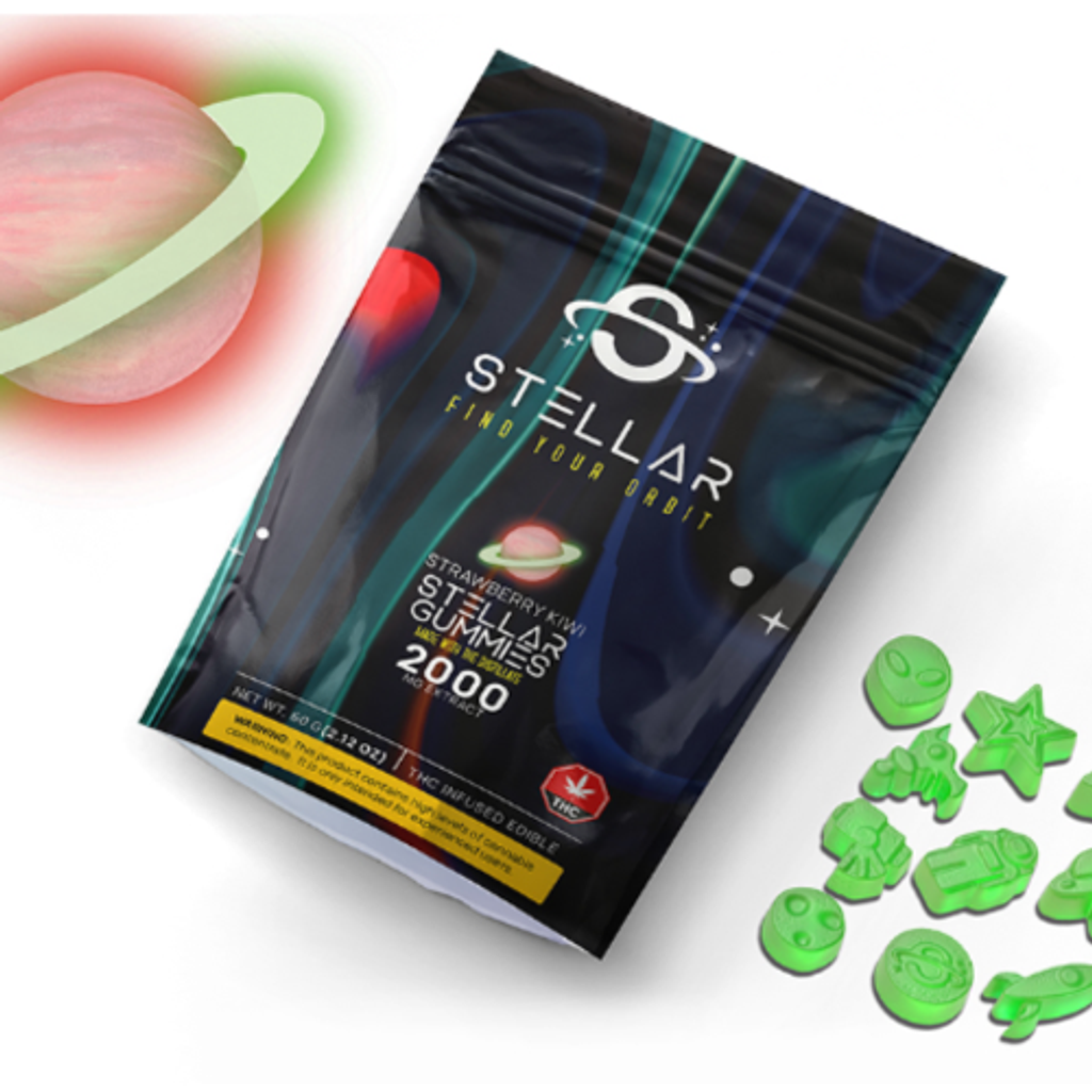 2000mg Strawberry Kiwi – Stellar Gummies