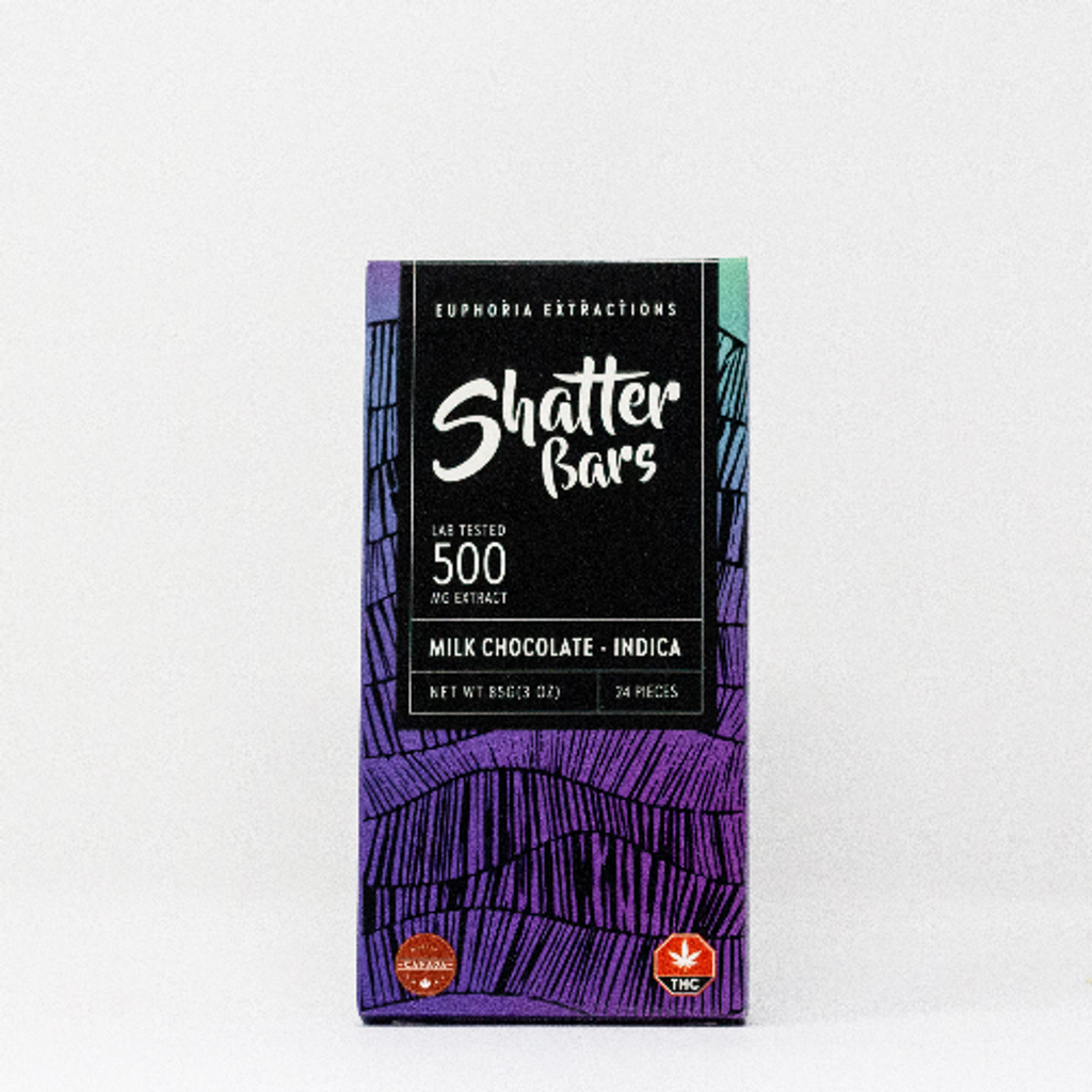 Indica 500mg Milk Chocolate Shatter Bar