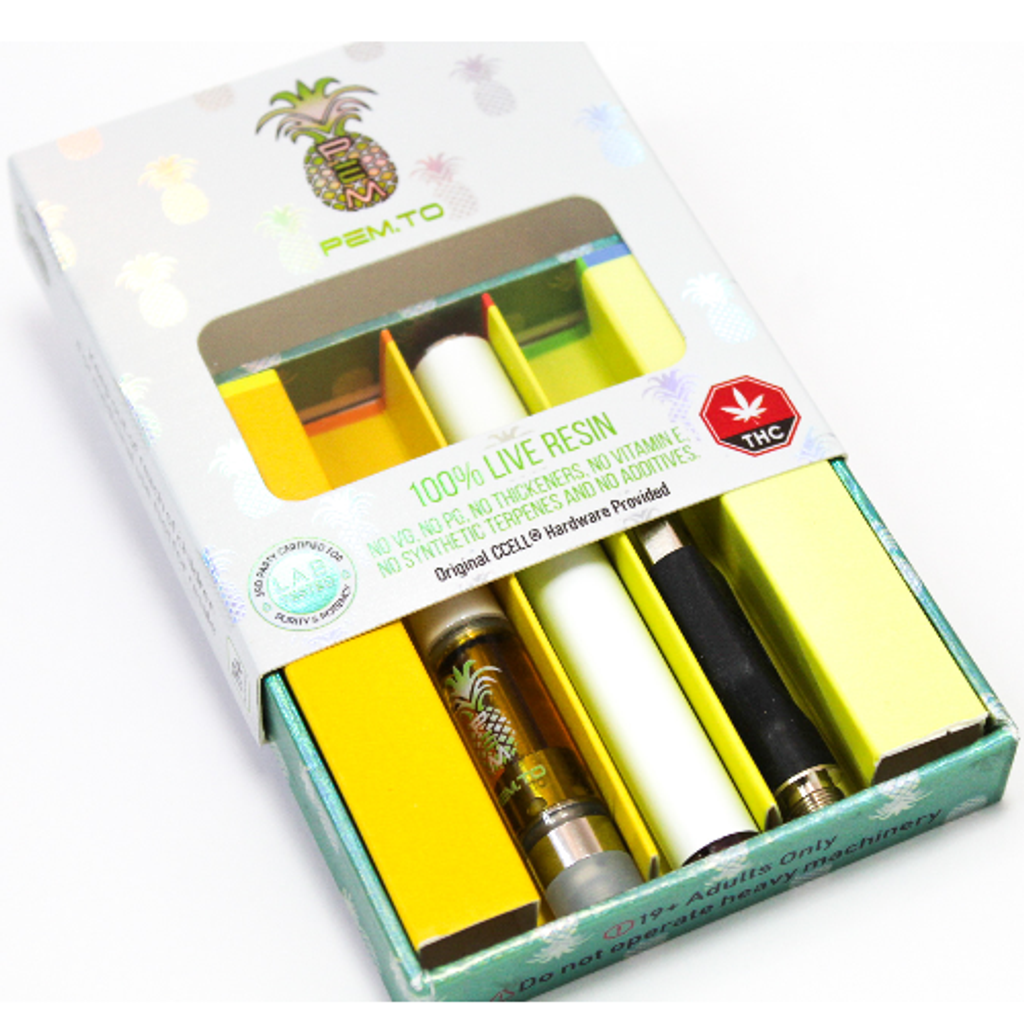 Pem Rechargeable Vape Pen 1 Ml Cart [full Assembly Kit] Pem.to