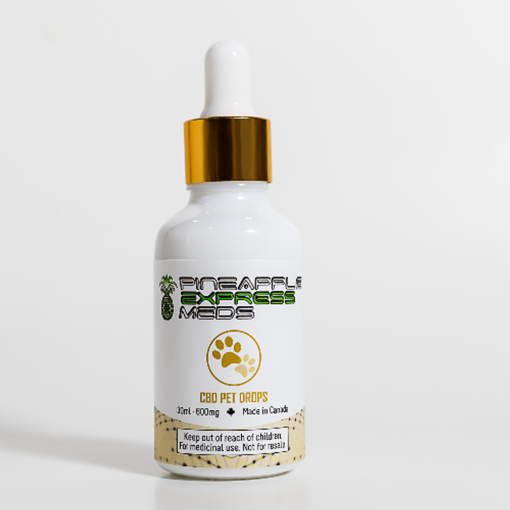 CBD Pet Drops 600 mg - 100% Natural - Lab Tested - PEM.TO