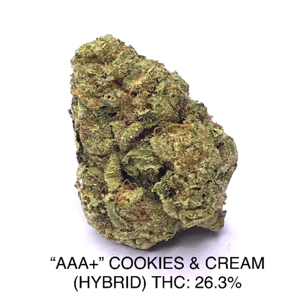 “AAA+” Cookies & Cream ($99/oz or 2 for $150)