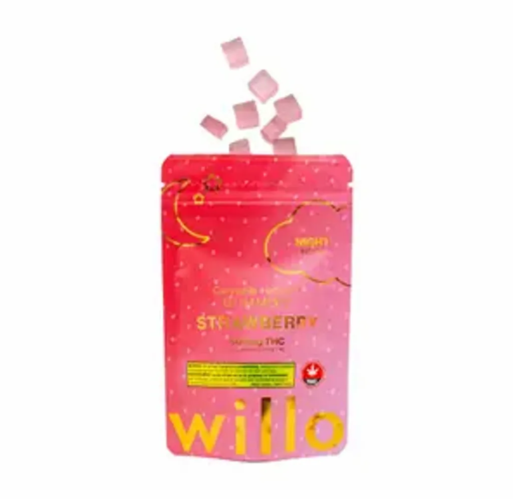 Willo 500mg THC Gummies: Strawberry (Night)