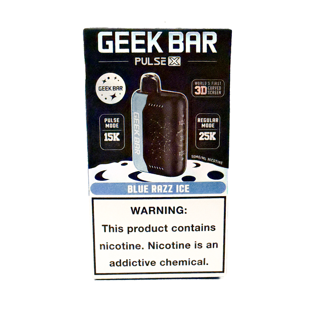 (50MG) GEEK BAR PULSE X - BLUE RAZZ ICE