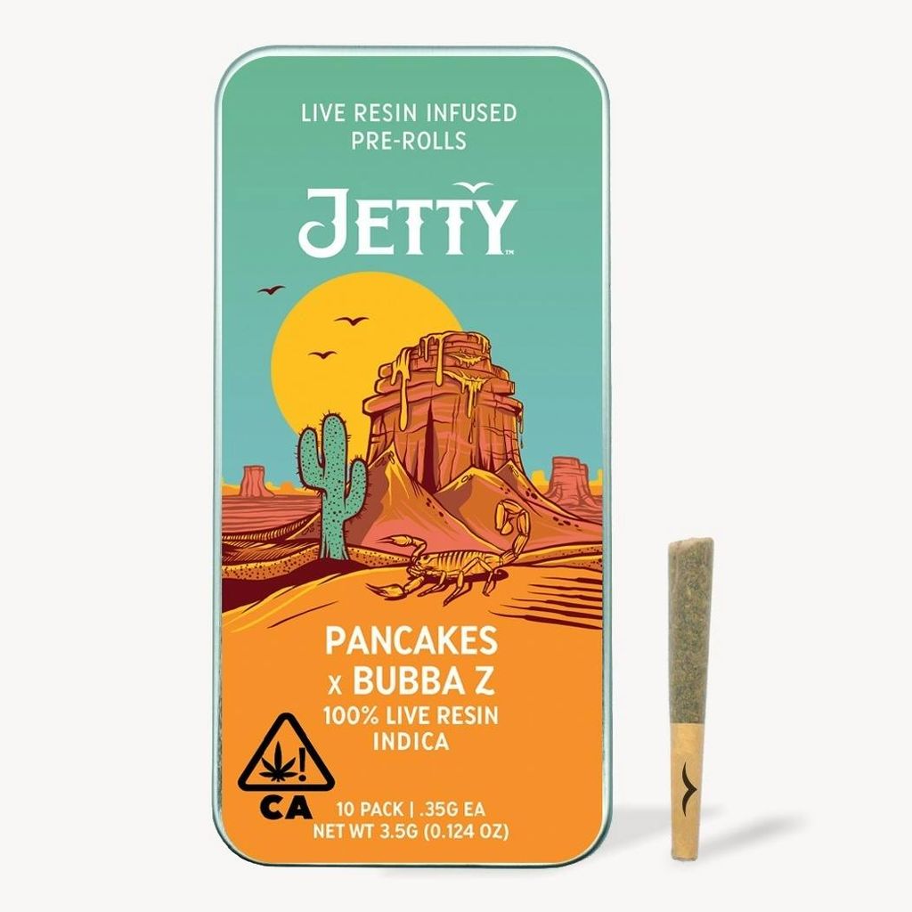 Pancakes x Bubba Z Live Resin Infused Pre-Rolls 10 Packs (3.5g)