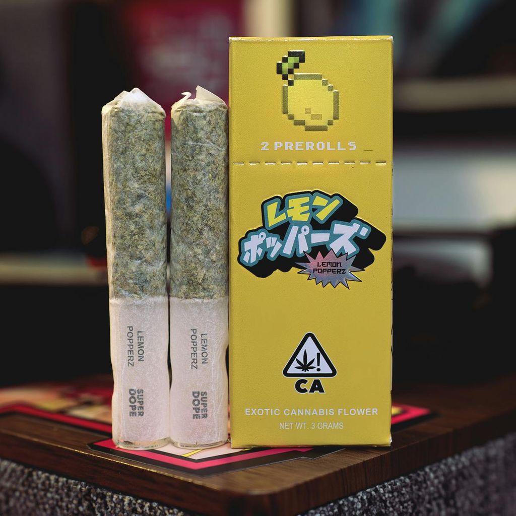 ⚡️ POWER UPS - Lemon Popperz - 2x Pre Rolls (3g)
