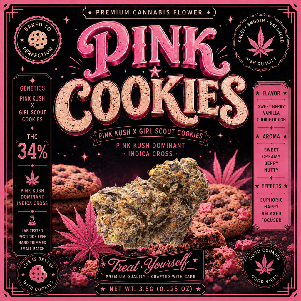 Pink Cookies: 14g bag by Walt Herb Co.