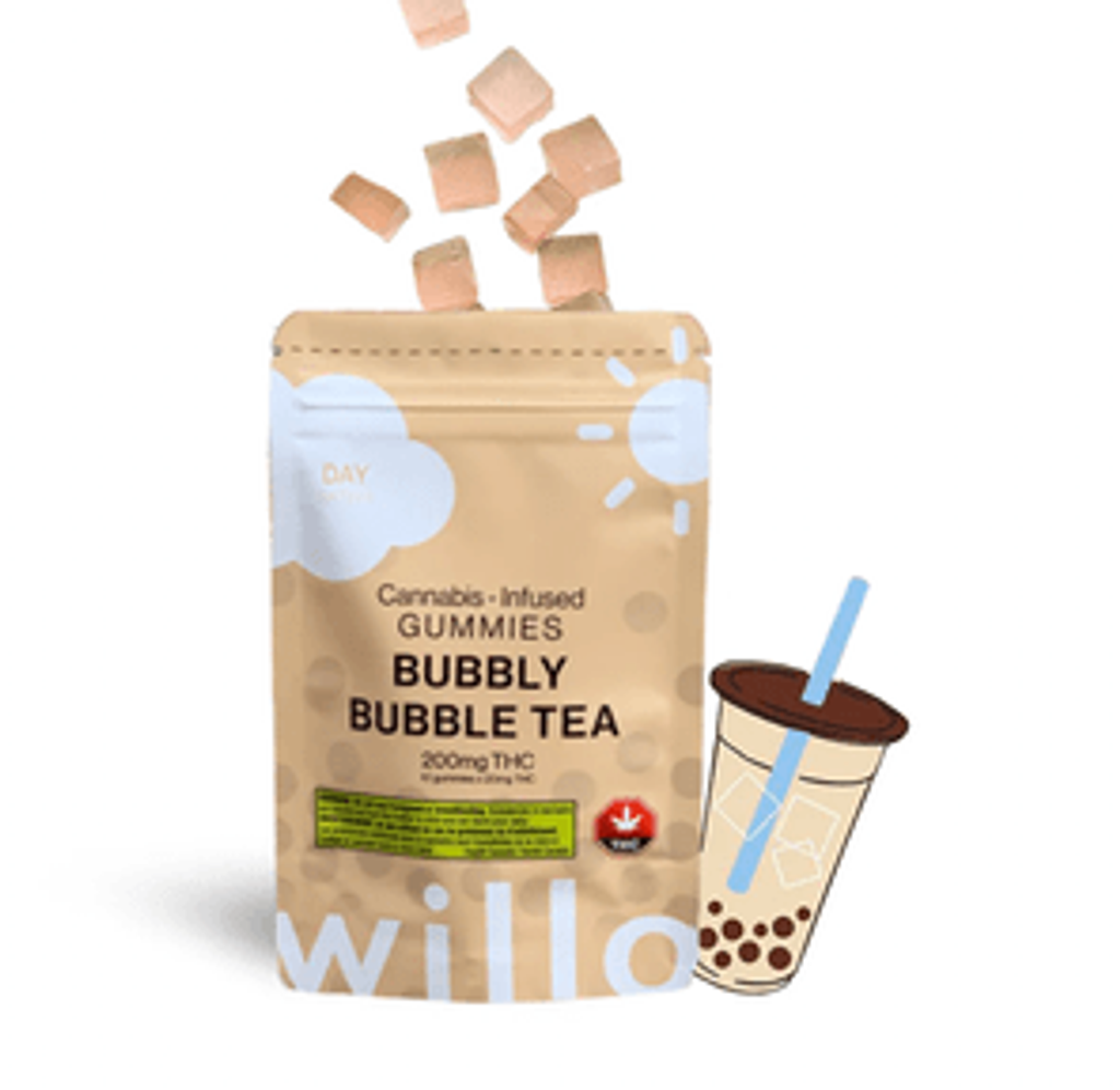 Willo 200mg THC Gummies: Bubbly Bubble Tea (Day)