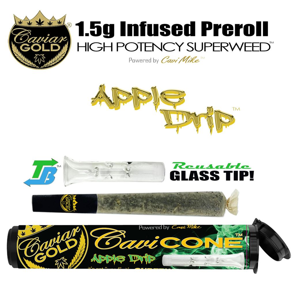 Caviar Gold l Cavi Cone l Apple Drip l 1.5g Infused Pre-Roll