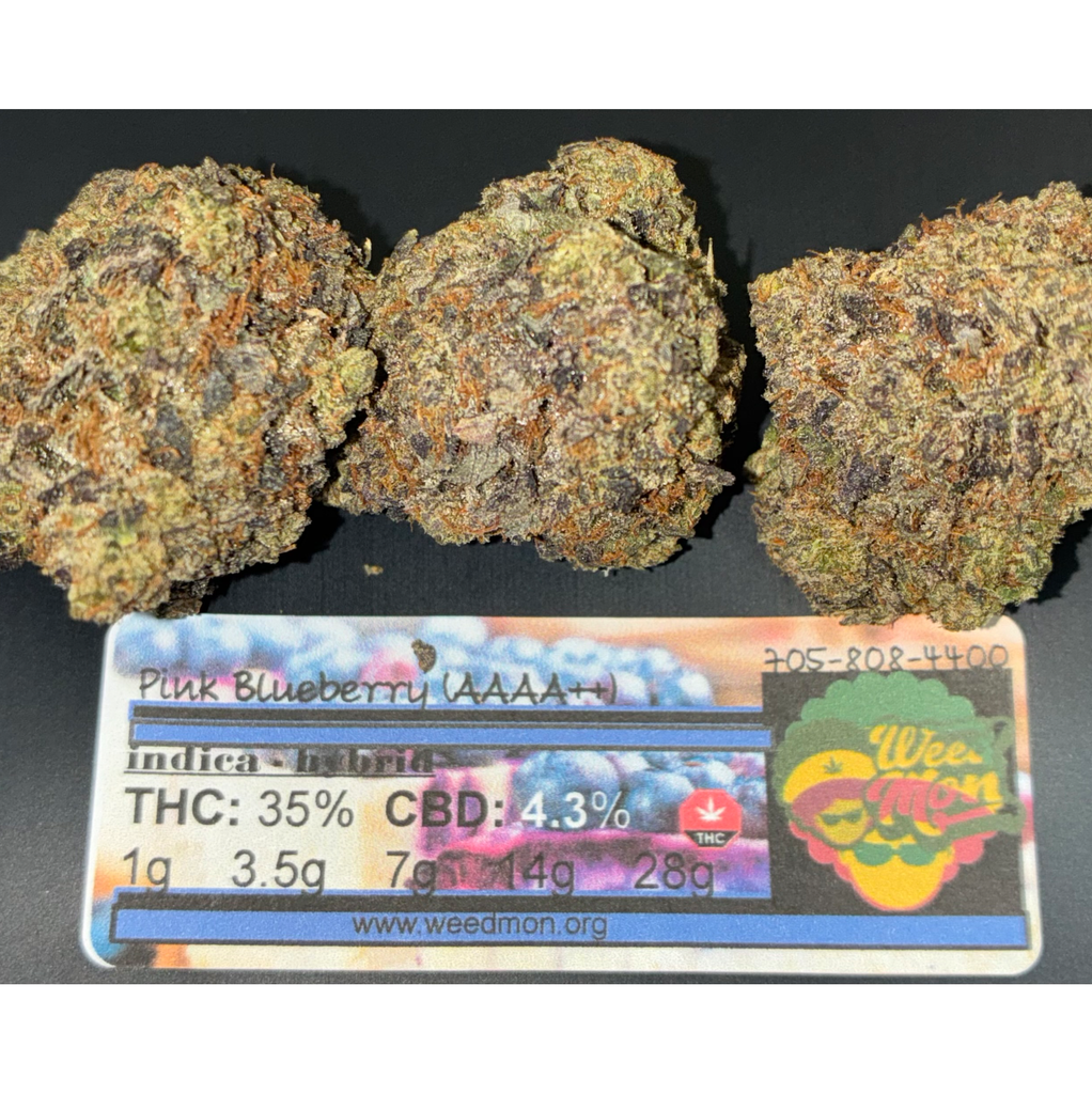 **********NEW* Pink Blueberry (AAAA+) THC: 33-35% CBD: 1.0%