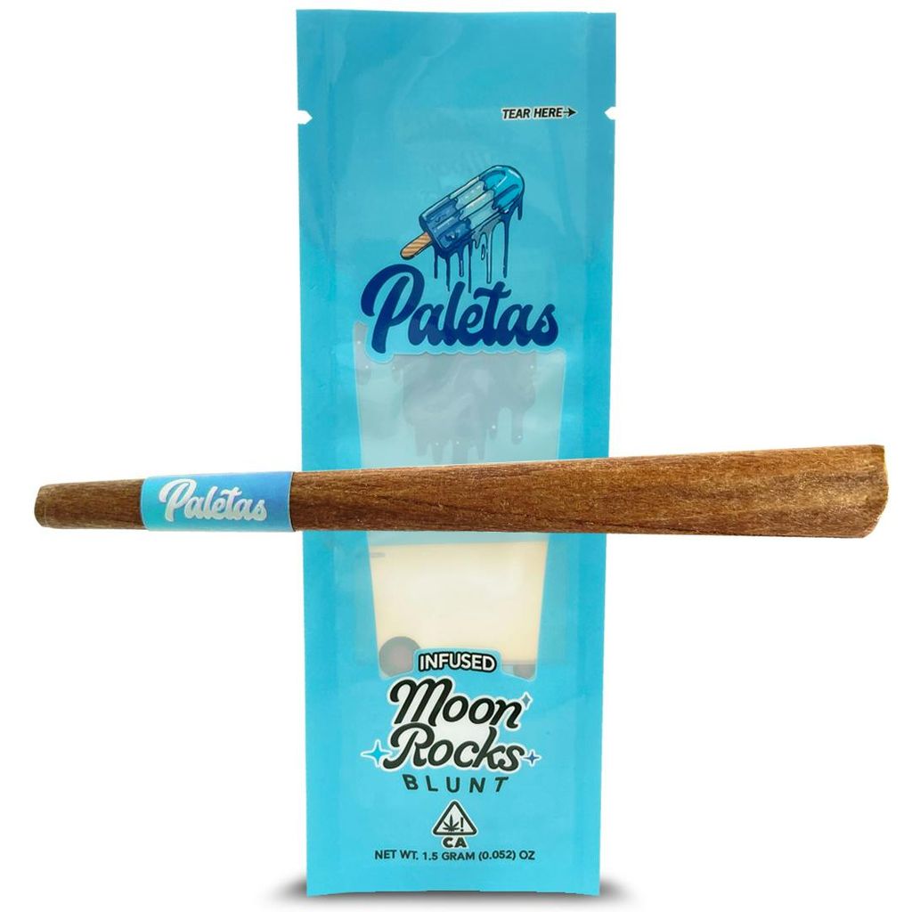 Paletas: Blue Raspberry - Indica Infused Moonrock Blunt 1.5g