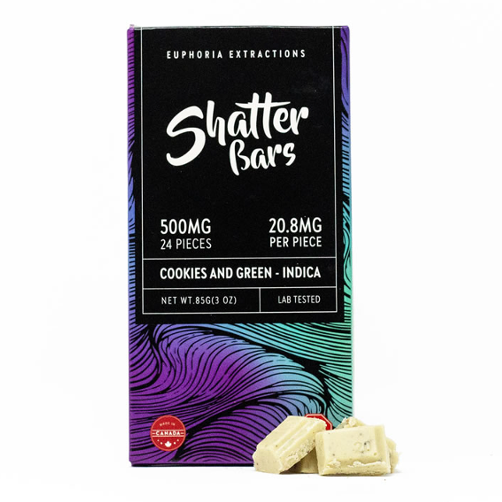 Indica 500mg Cookies & Green ShatterBar