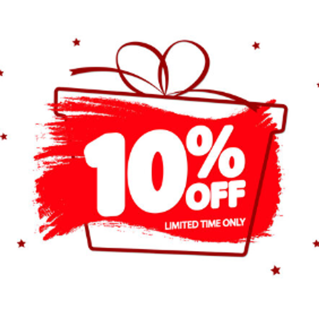 10% OFF DISCOUNT