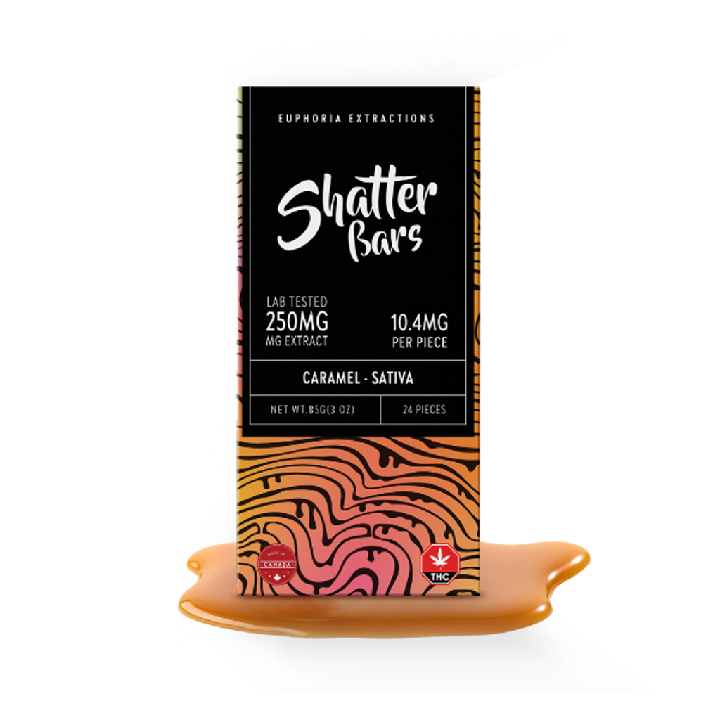 Sativa 250mg Caramel Shatter Bar