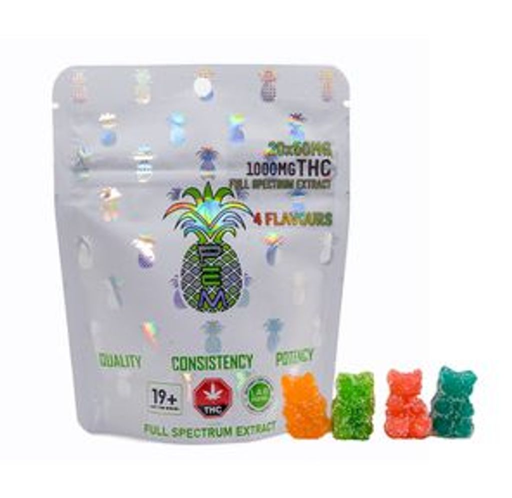 1000mg THC Pineapple Express Meds Gummies 20x50mg PEX / PEM
