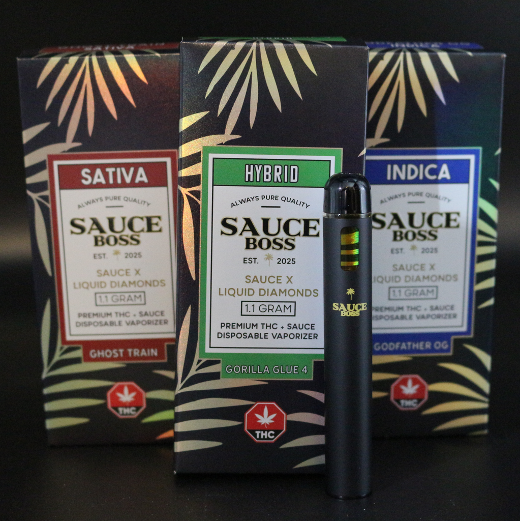 SAUCE BOSS | 1.1G  DISPOSABLE PEN SELECTION - SAUCE & LIQUID DIAMONDS