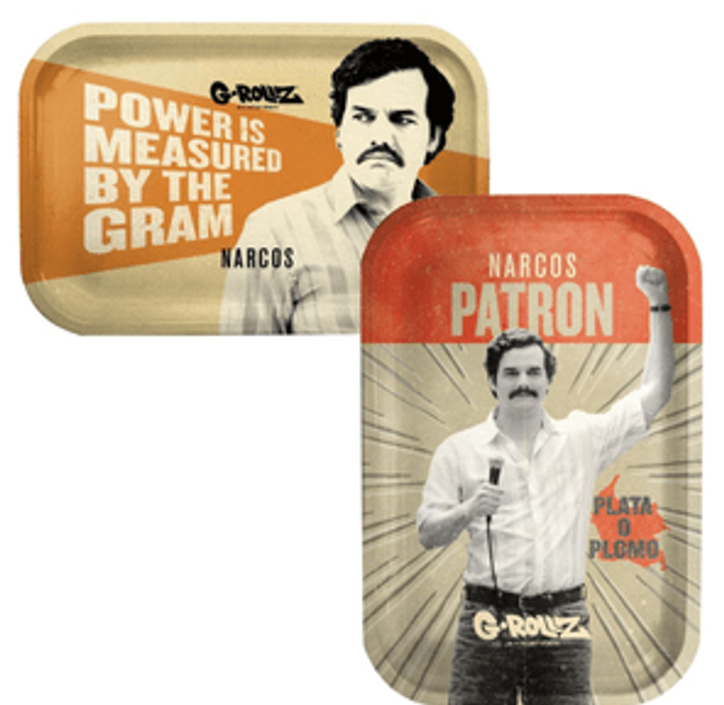 G-Rollz Narcos Escobar Metal Rolling Tray - Medium