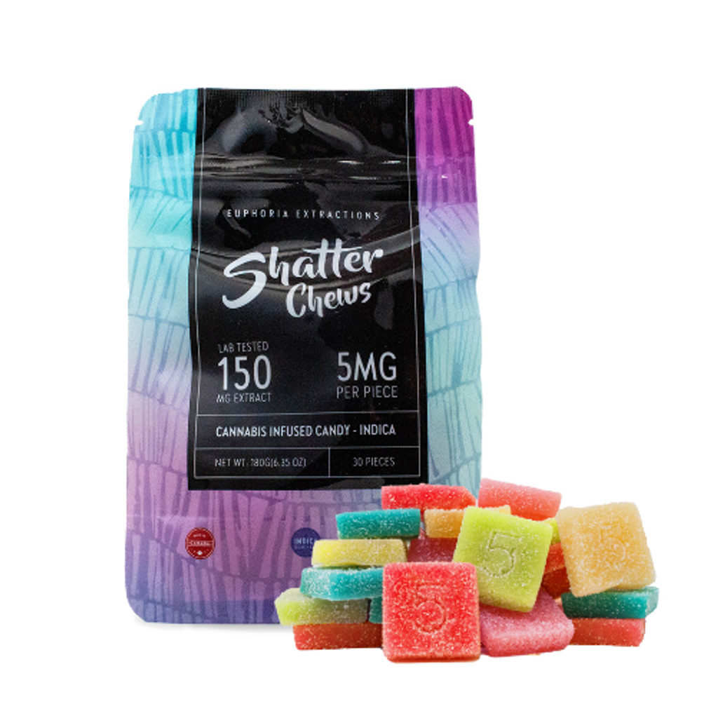 Indica 150mg Shatter Chews - Party Pack