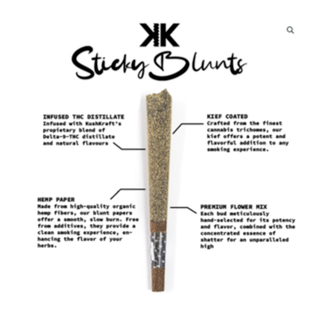 KushKraft Sticky Blunts 1.2 Grams | Russian Cream