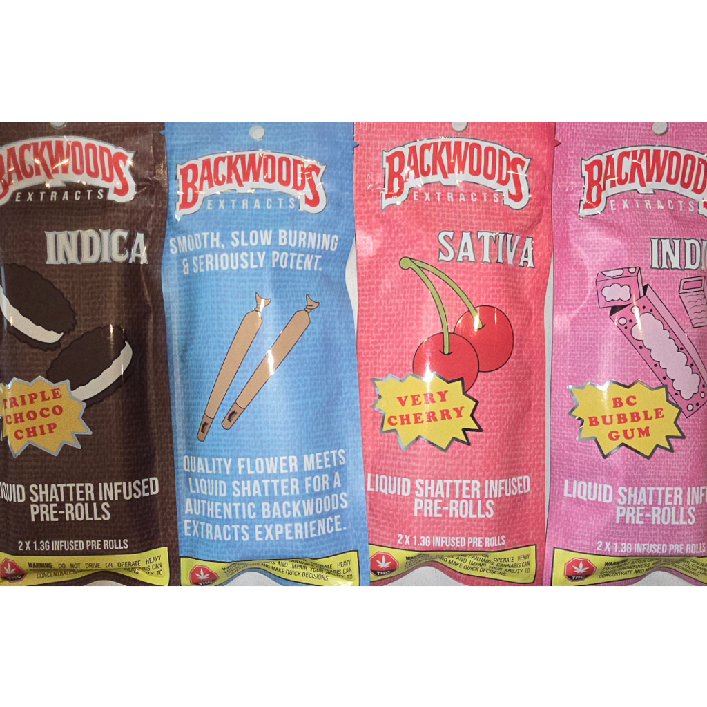 2 x 1.3 GRAM PRE ROLLS SHATTER INFUSED 2for45 4for80