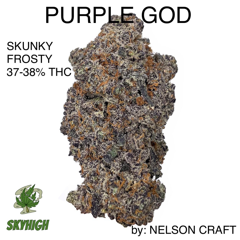 PURPLE GOD - AAAAA+ 37% THC (2 OZ FOR $300) by: NELSON CRAFT