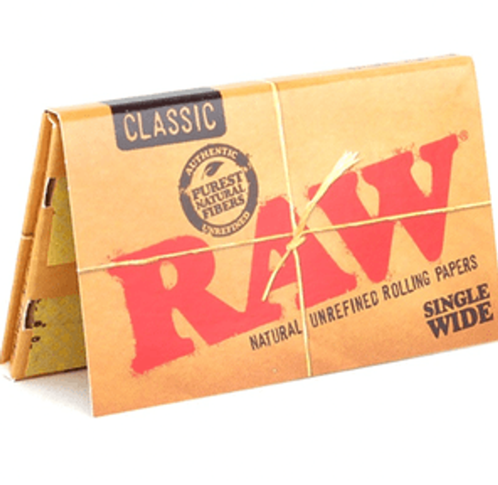 Single Wide Classic Rolling Papers by RAW