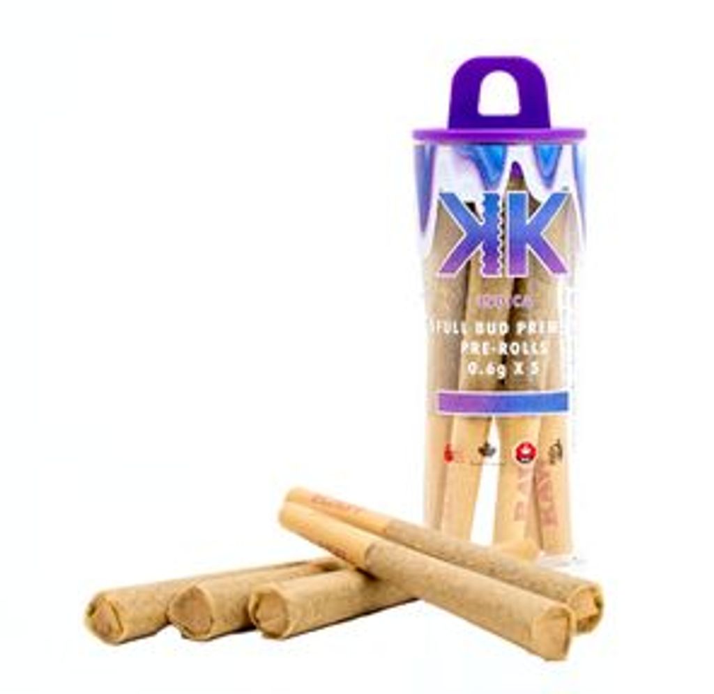 Ice Cream Cake Indica 5 x 0.6g Pre-Rolls by KushKraft