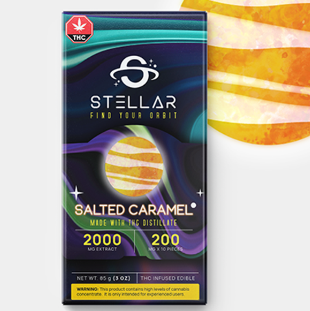 2000MG Stellar Chocolate Bars-Salted Caramel