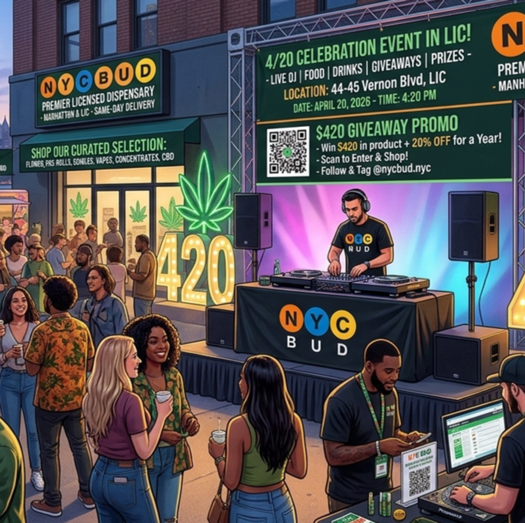 Celebrate 4/20 in NYC with NYC Bud, Events, Giveaways & Premium Cannabis