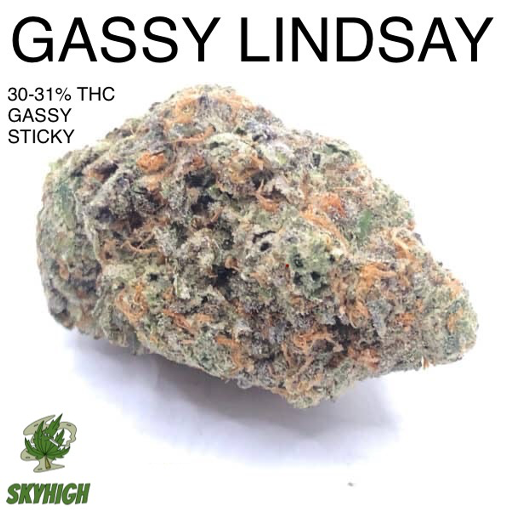 GASSY LINDSAY AAAA+ 31-32% THC (2 OZ FOR $150) (4 OZ FOR $275)