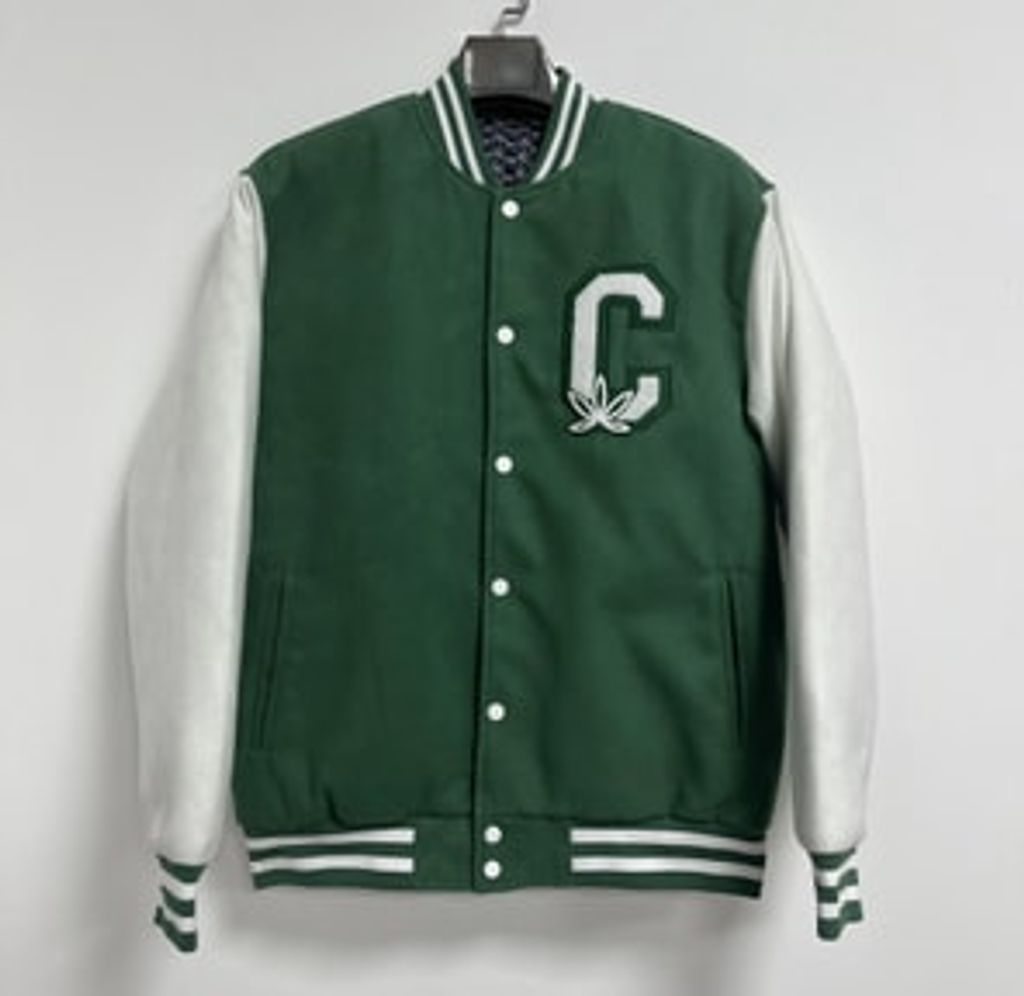 CAFE Green Varsity Jacket - MEDIUM