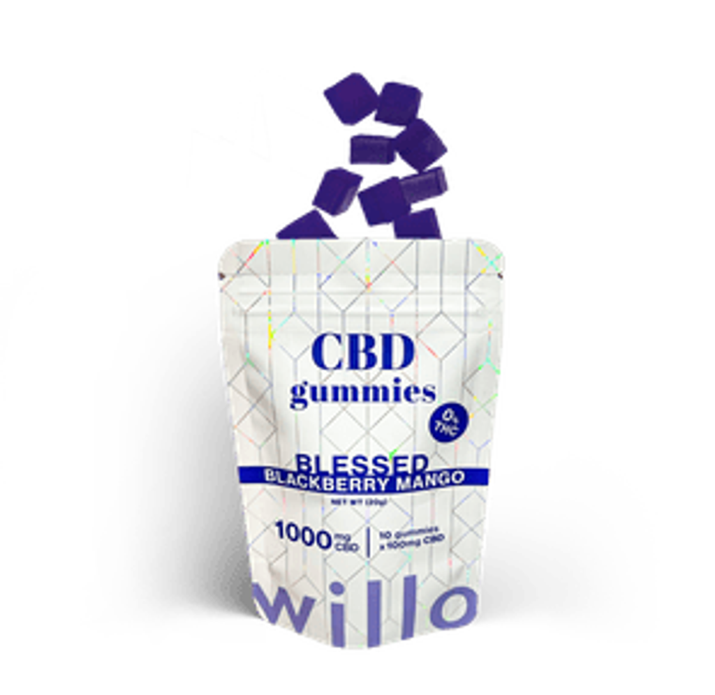 Willo 1000mg CBD Gummies: Blessed Blackberry Mango