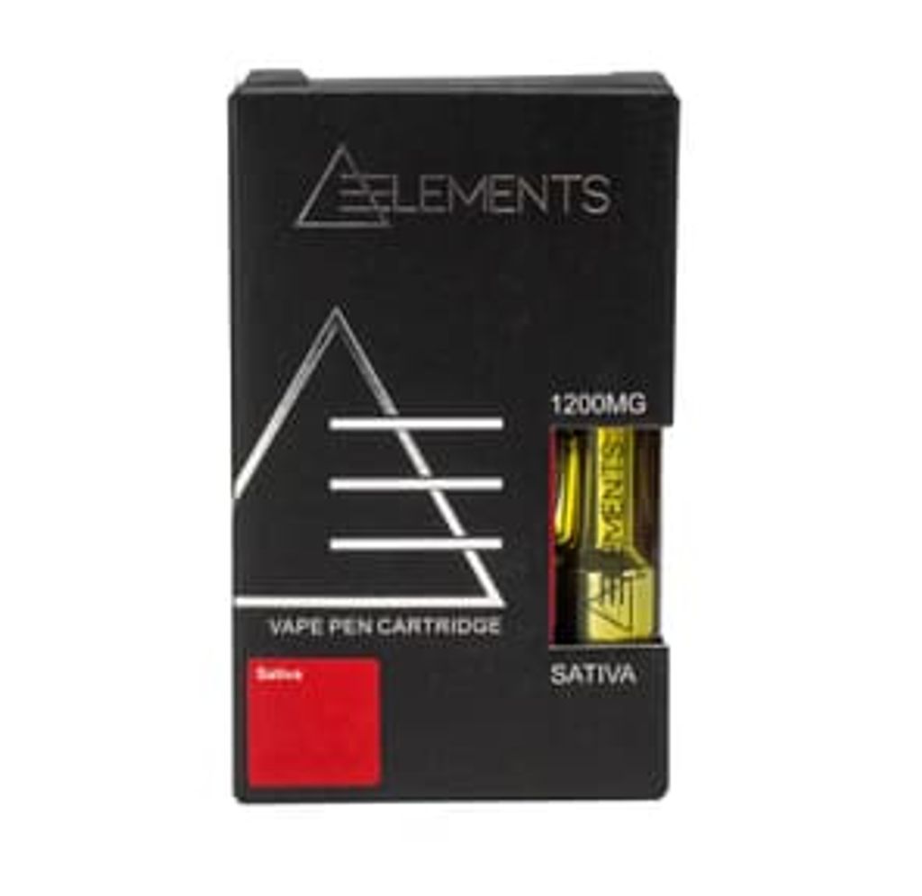 1200mg Vape Cartridge Sativa Super Lemon Haze by Elements