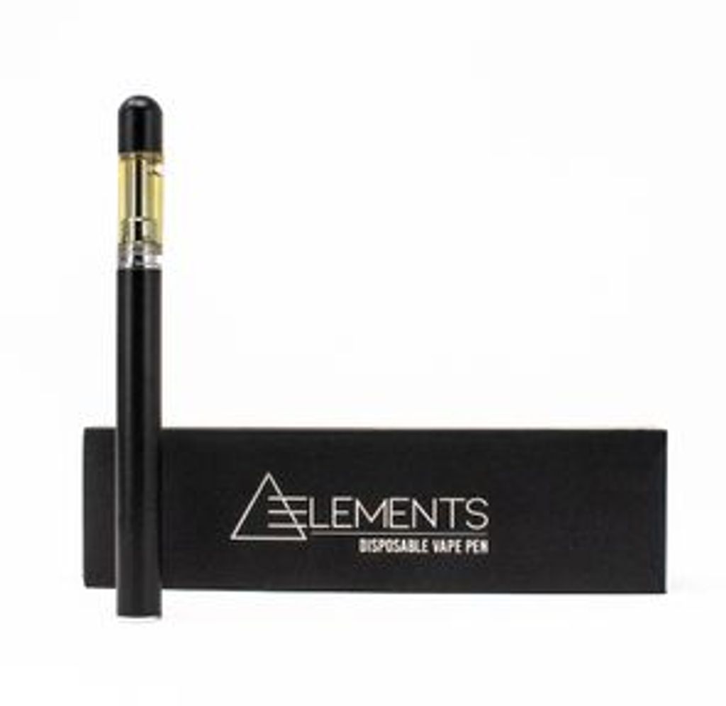 500mg Disposable Vape Hybrid Strawberry Banana by Elements