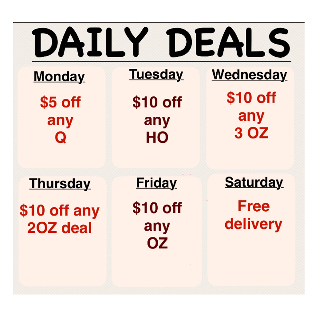 *** DAILY DEALS ***