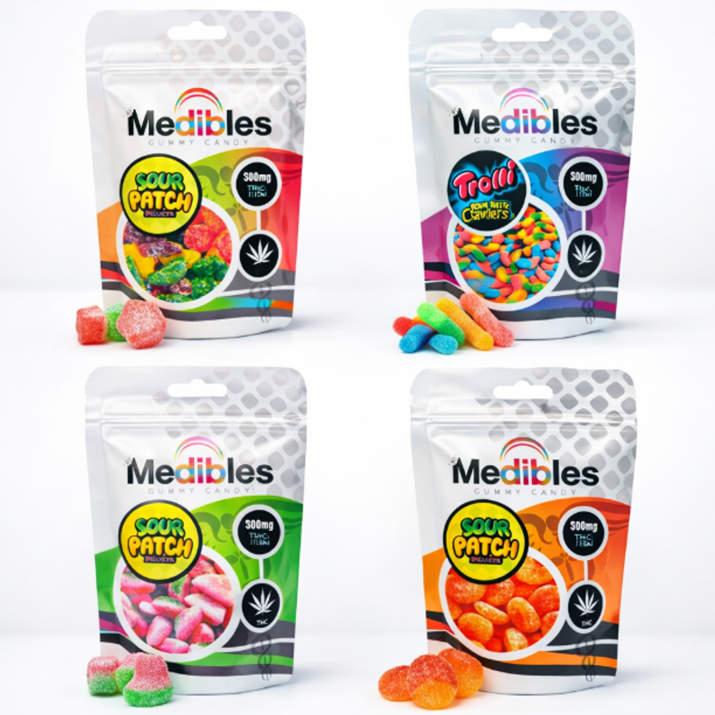 !!  THC GUMMIES MENU🐛🍑🍉🍇 **2 FOR 25$**