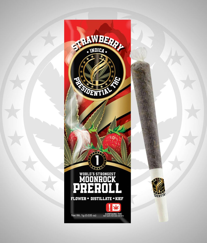 Presidential Moon Rock Preroll - Strawberry (1g)