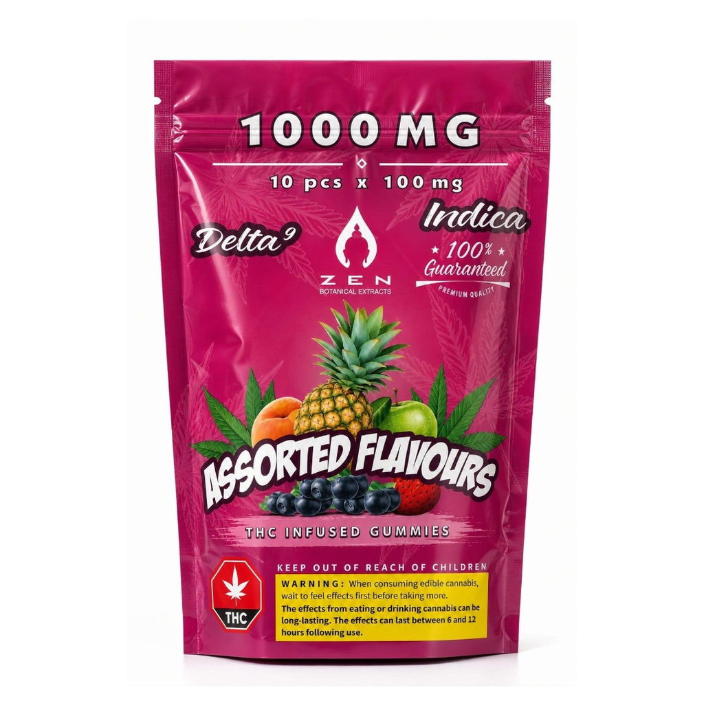 Zen Gummies 1000mg THC (Indica) | $50 for 2 | $85 for 4 