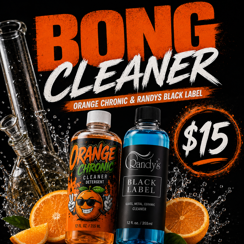  BONG CLEANER - Orange Chronic & Randy's Black Label