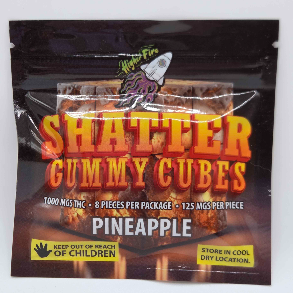 *NEW* Shatter Gummy Cubes 2500mg Pineapple