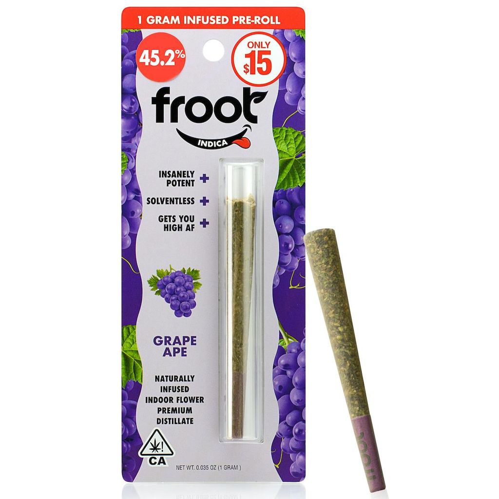 Froot Grape Ape Infused 1-gram Pre-roll