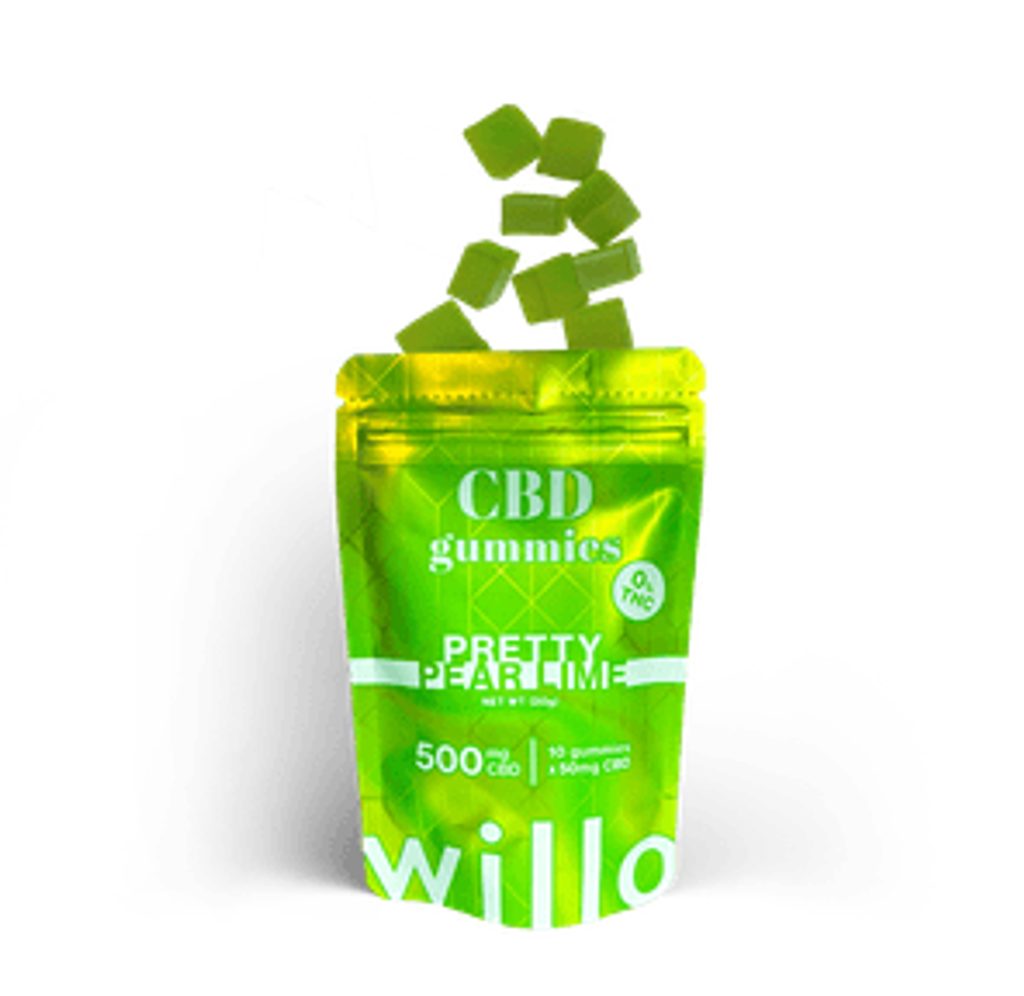 Willo 500mg CBD Gummies: Pretty Pear Lime