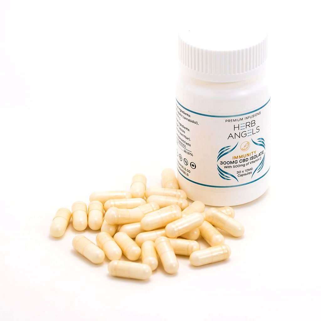 100mg (30x10mg) CBD Immunity + Vitamin C Capsules