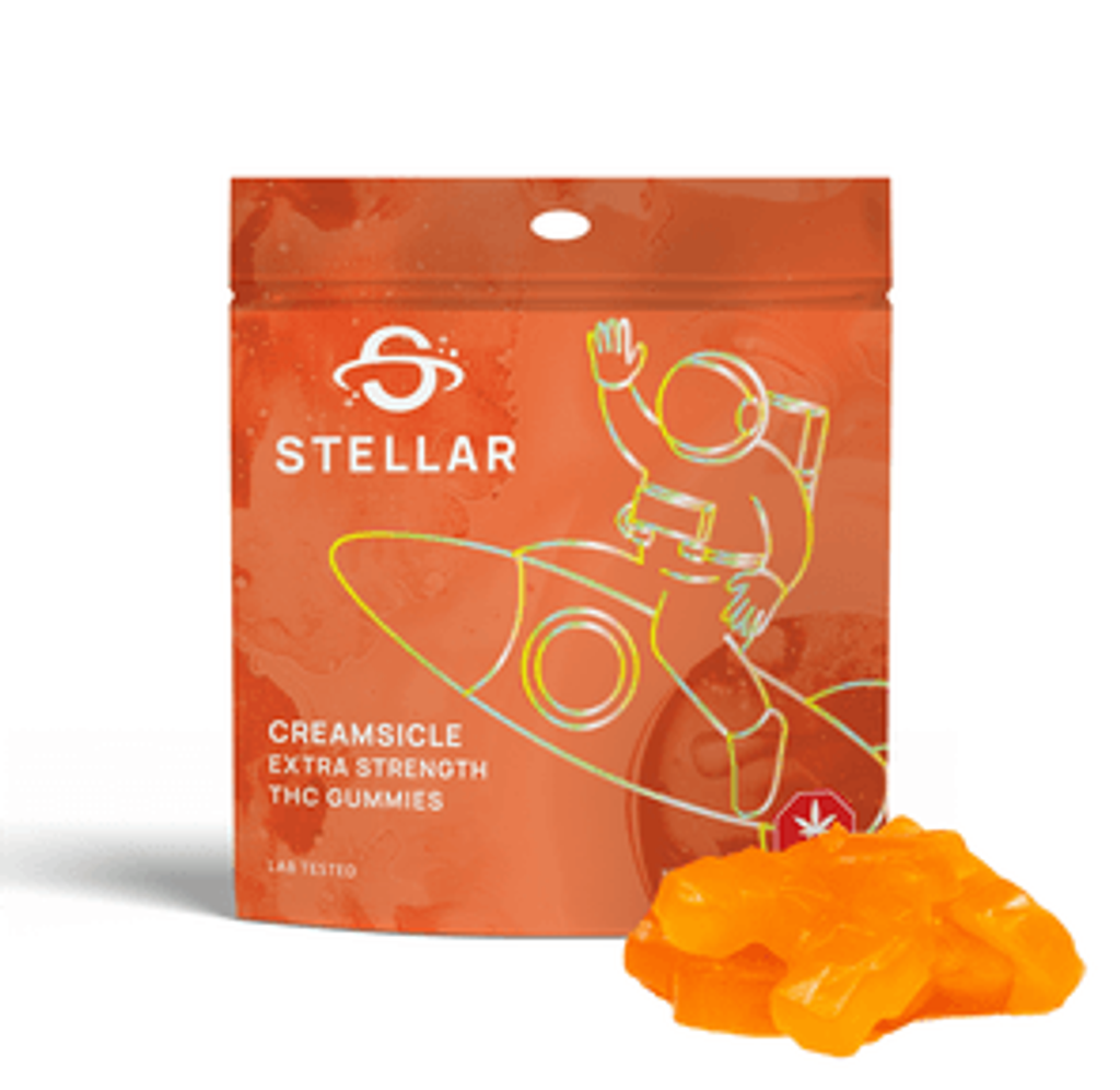 2000mg Creamsicle Cruiser Gummies by Stellar Treats
