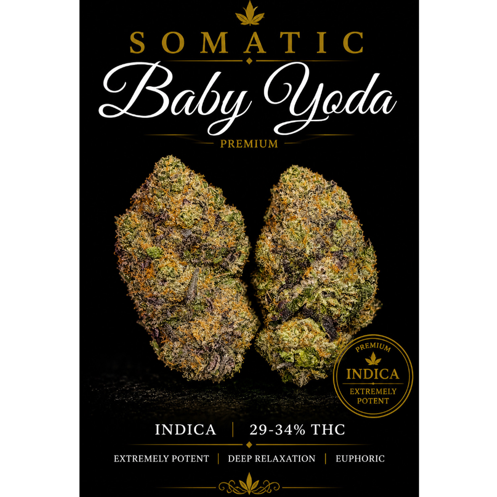 Baby Yoda | INDICA | 29-34% THC | $120 an oz | $180 for 2 Ozs | 