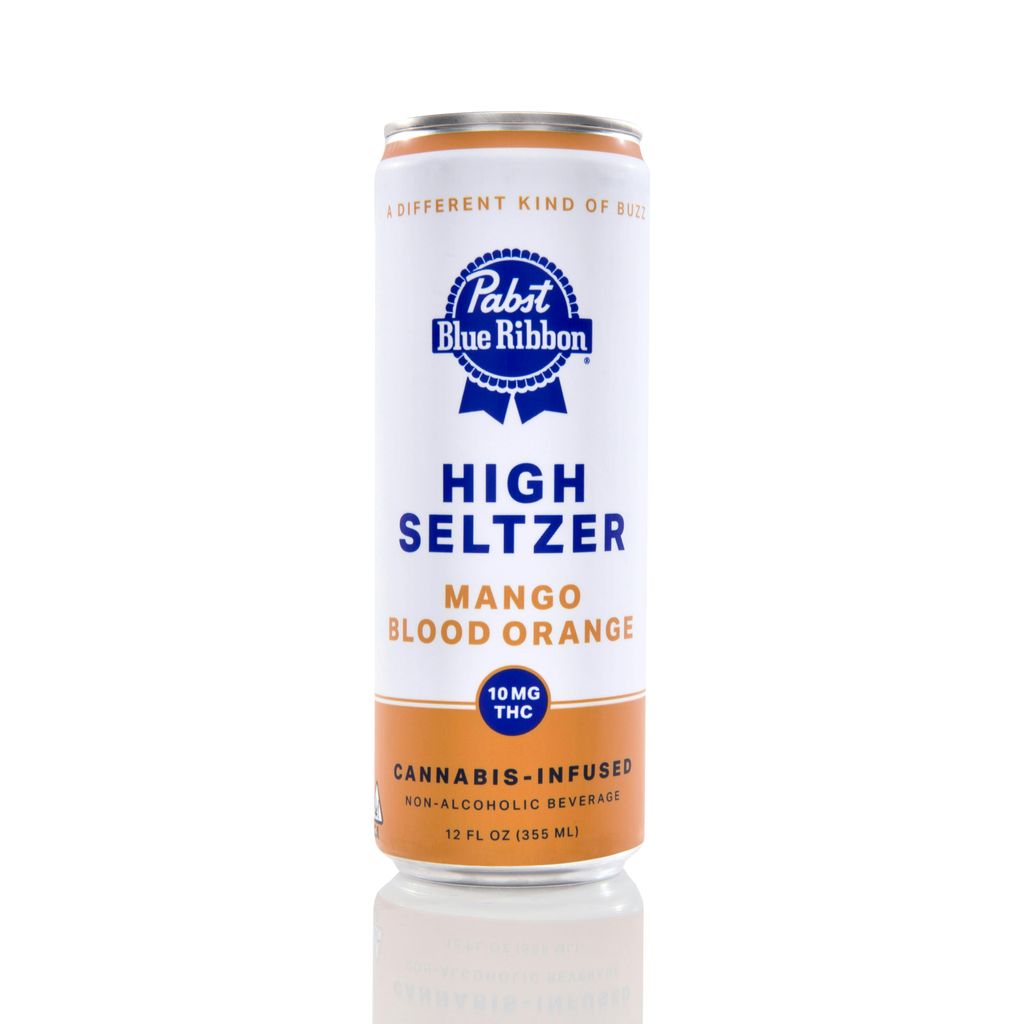 PABST | PBR Infused High Seltzer - MANGO BLOOD ORANGE | 10mg | Single Can